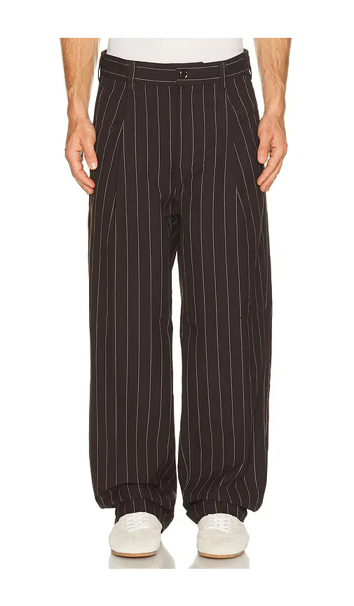 Dean Stripe Pleated Pant by Obey