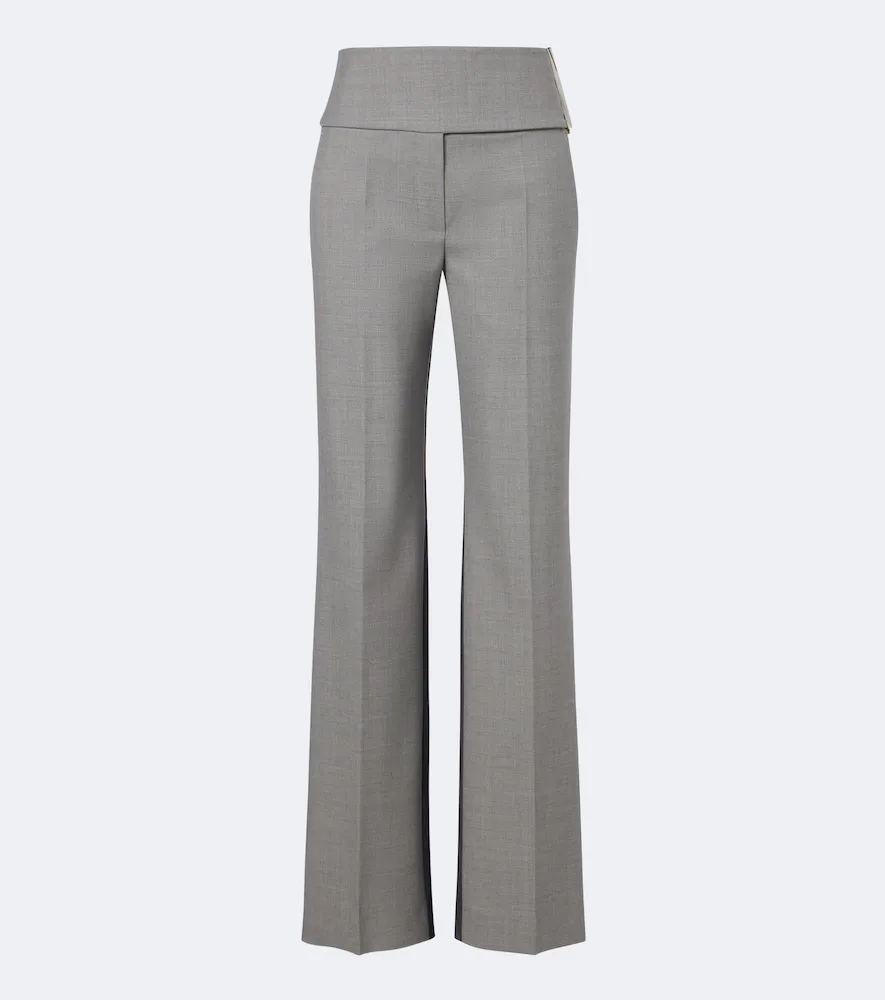 Virgin Wool Straight Pants by Sportmax