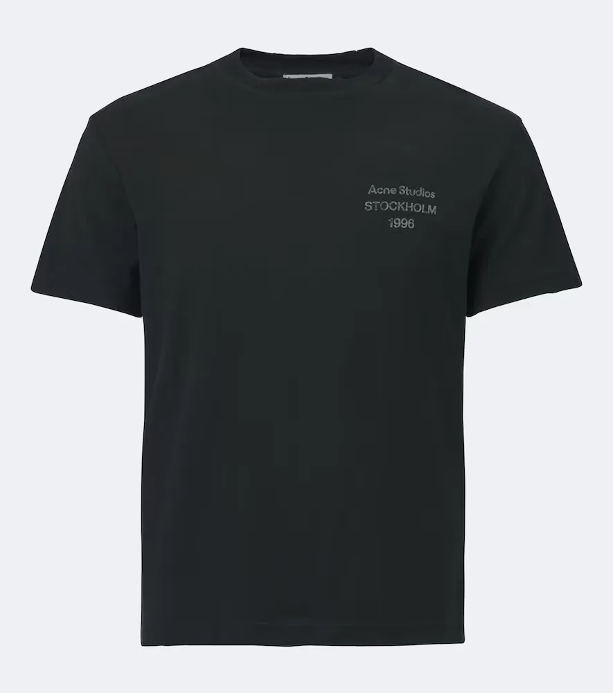 Logo Cotton-Blend Jersey T-Shirt by Acne Studios