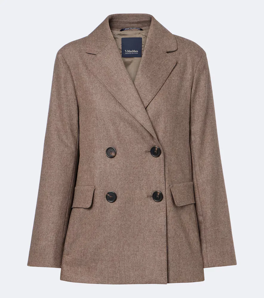 S Max Mara Double-Breasted Wool Blazer by Max Mara