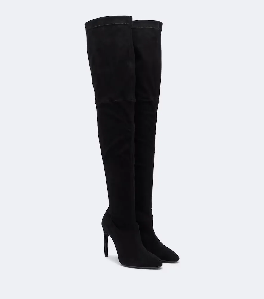 Harlow Suede Over-The-Knee Boots by Victoria Beckham