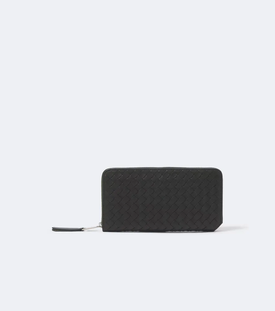 Intrecciato Leather Wallet by Bottega Veneta