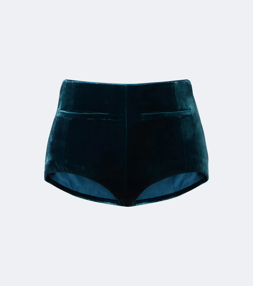 Menlo Velvet Micro Shorts by Retrofête