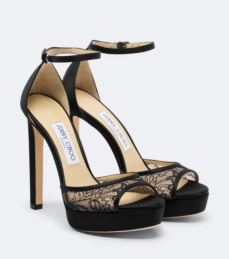 Pattie Lace Platform Sandals