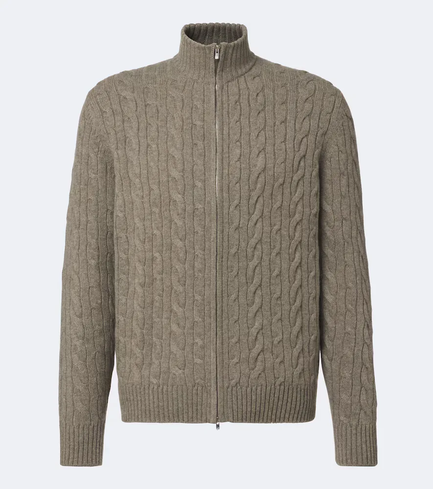 Regent Street Cable-Knit Cashmere Cardigan by Arch4
