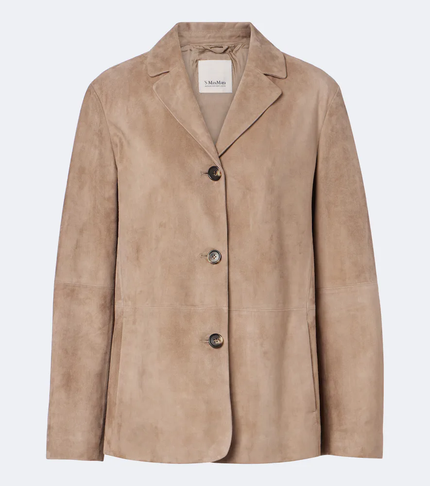 S Max Mara Suede Jacket by Max Mara