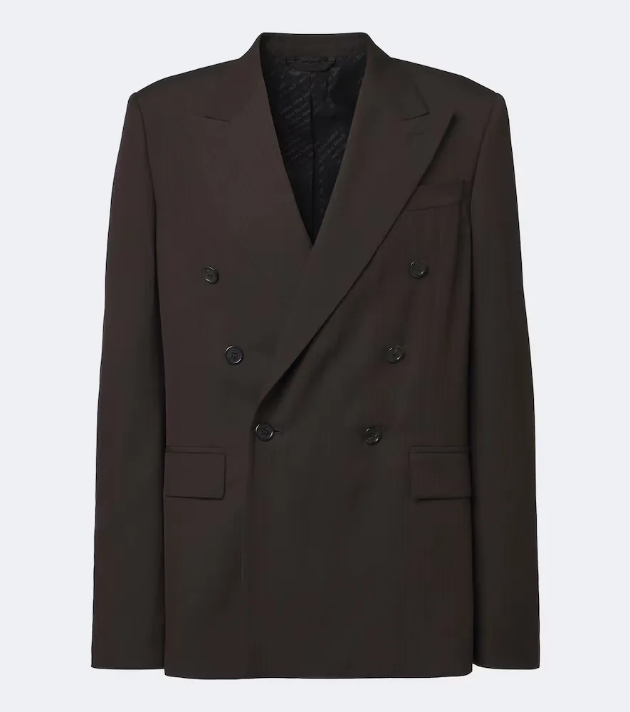 Pinstripe Double-Breasted Blazer by Acne Studios