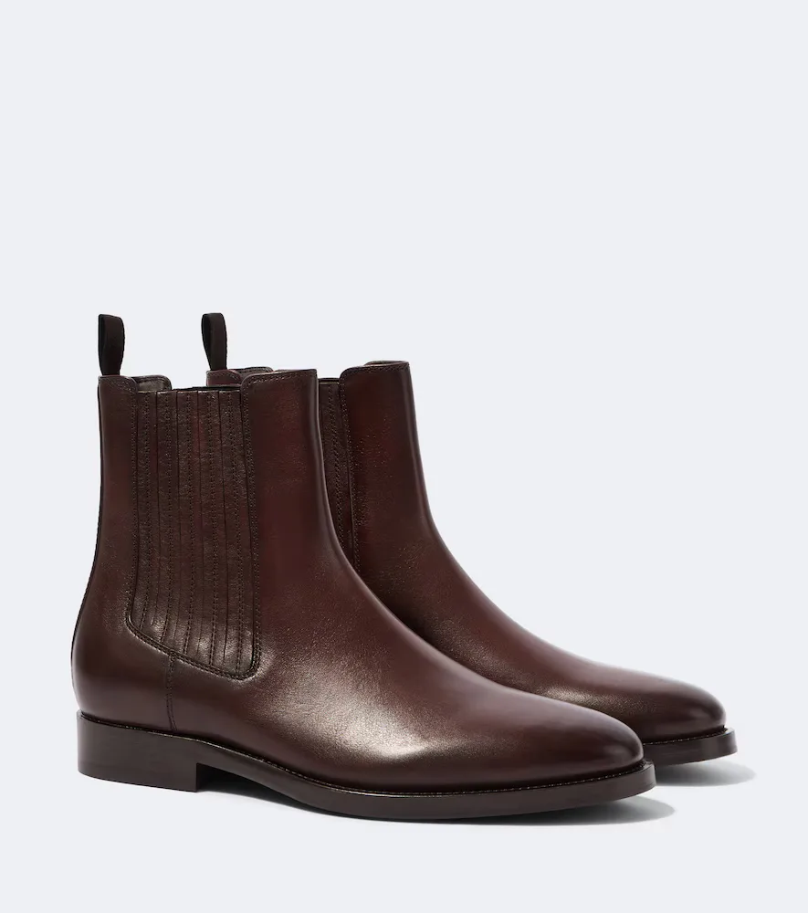 Leather Chelsea Boots by Brunello Cucinelli