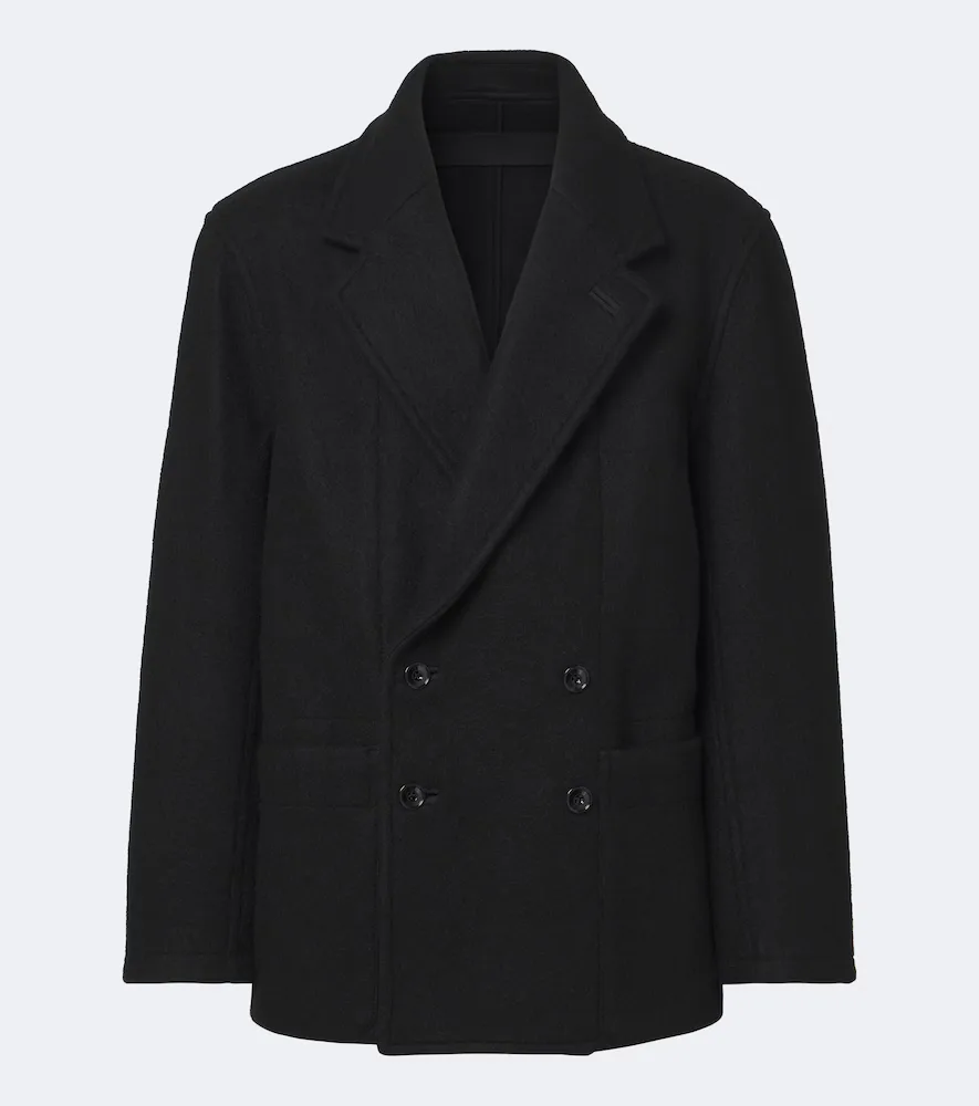 Wool and Alpaca Peacoat by Lemaire