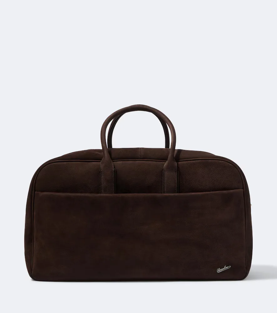 Keep All Large Leather Duffel Bag by Borsalino