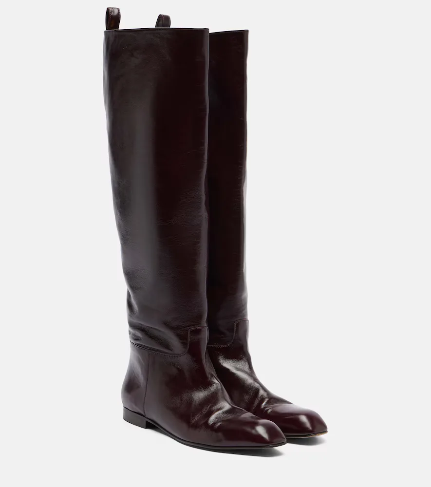 Colt Leather Knee-High Boots by Khaite
