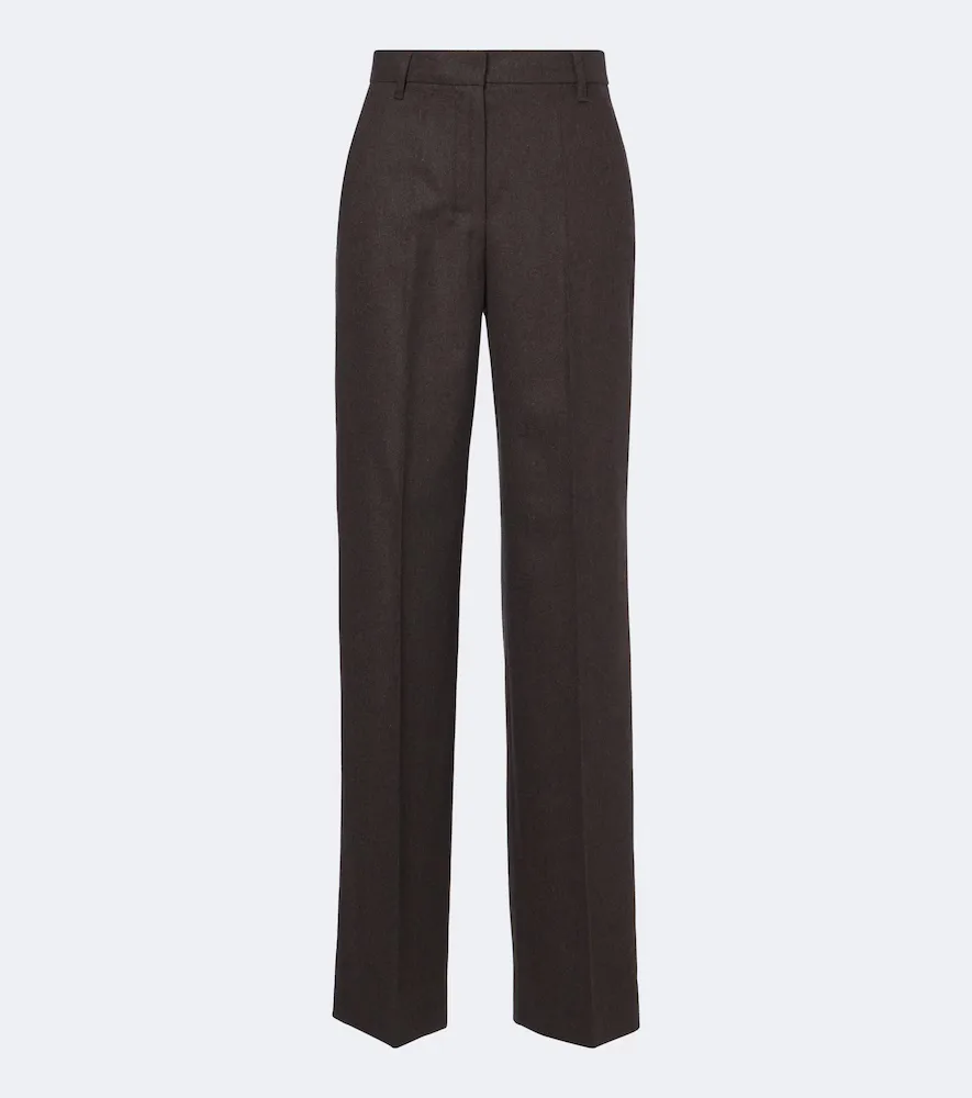 S Max Mara Wool Wide-Leg Pants by Max Mara