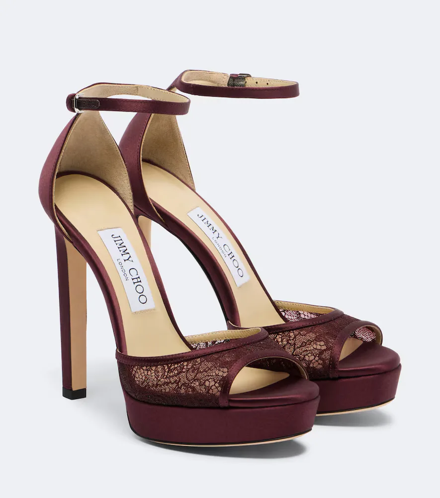 Pattie Lace Platform Sandals