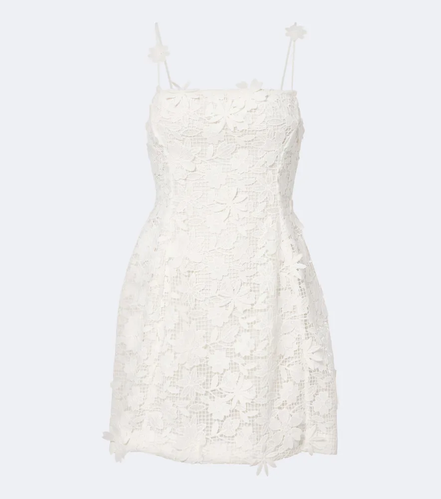 Guipure Lace Minidress by Blumarine
