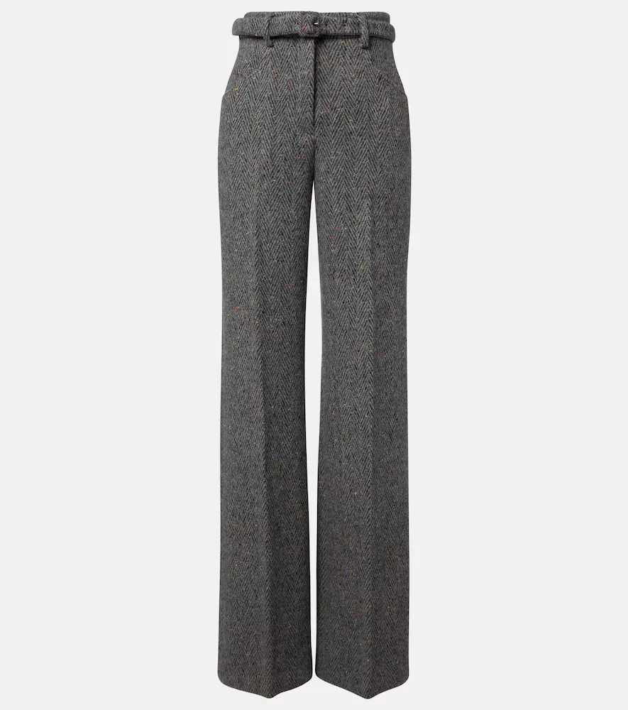 Norman Belted Cashmere and Wool Wide-Leg Pants by Gabriela Hearst