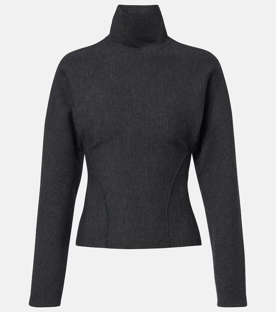 Wool-Blend Turtleneck Sweater by Alaia