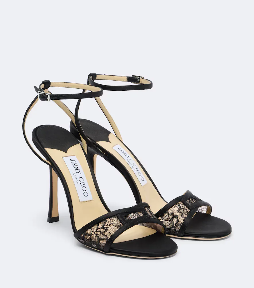 Leo Lace Sandals by Jimmy Choo