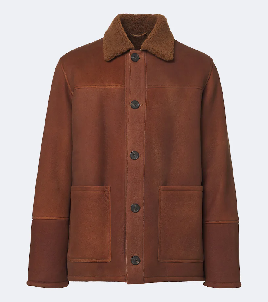 Rickson Shearling-Trimmed Leather Jacket by Arma