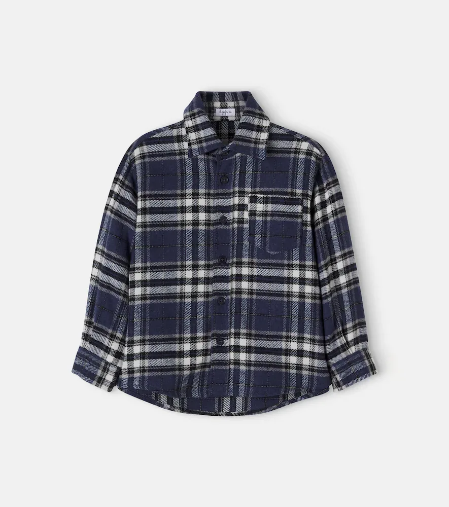 Plaid Cotton-Blend Shirt by Il Gufo