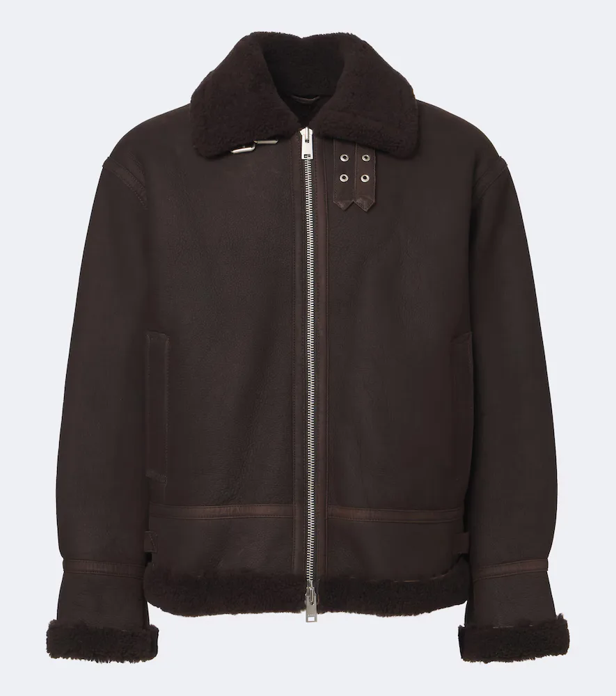 Sano Shearling-Lined Leather Jacket by Arma