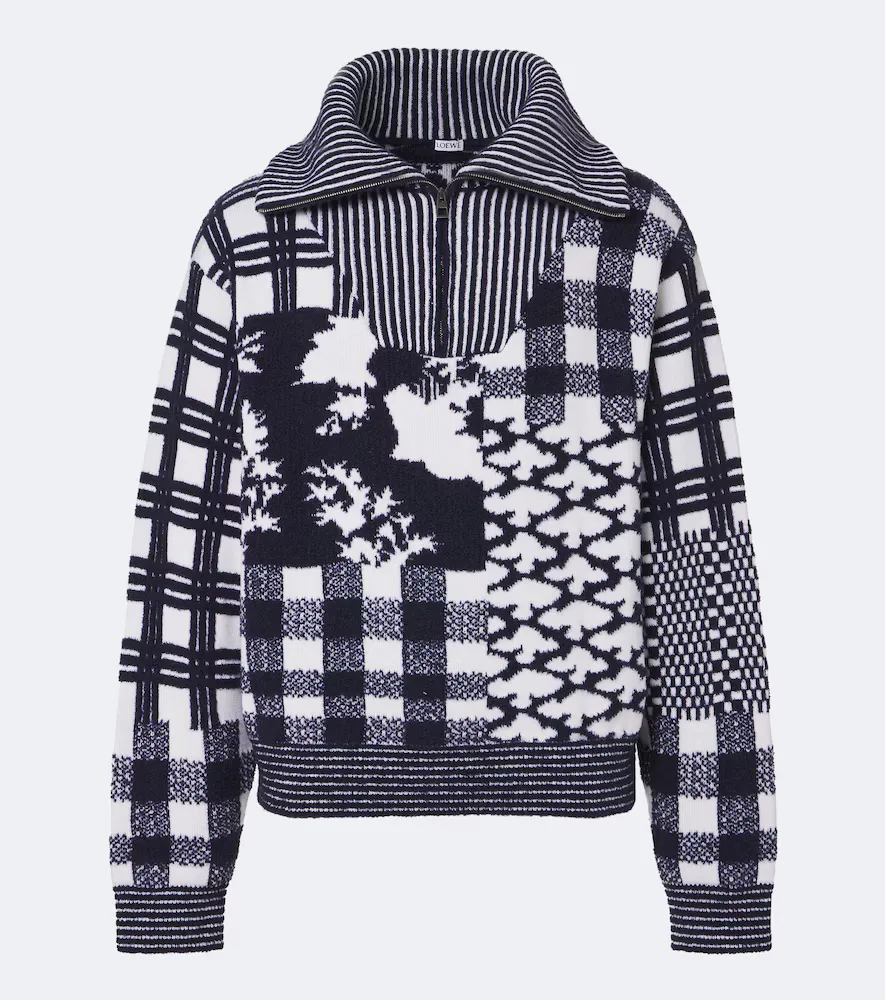 Loewe x Cosima Von Bonin Jacquard Wool-Blend Sweater by LOEWE
