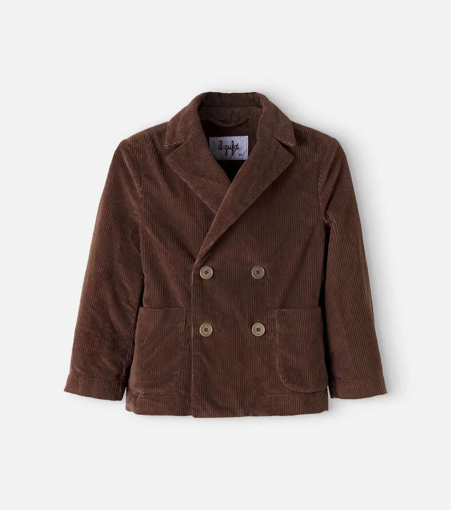 Double-Breasted Cotton-Blend Corduroy Jacket by Il Gufo