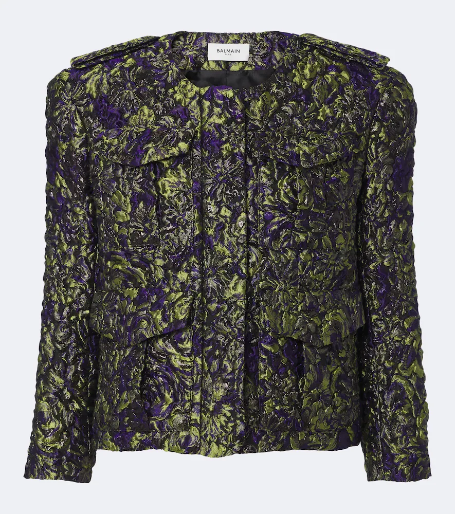 Cloqué Jacquard Jacket by Balmain