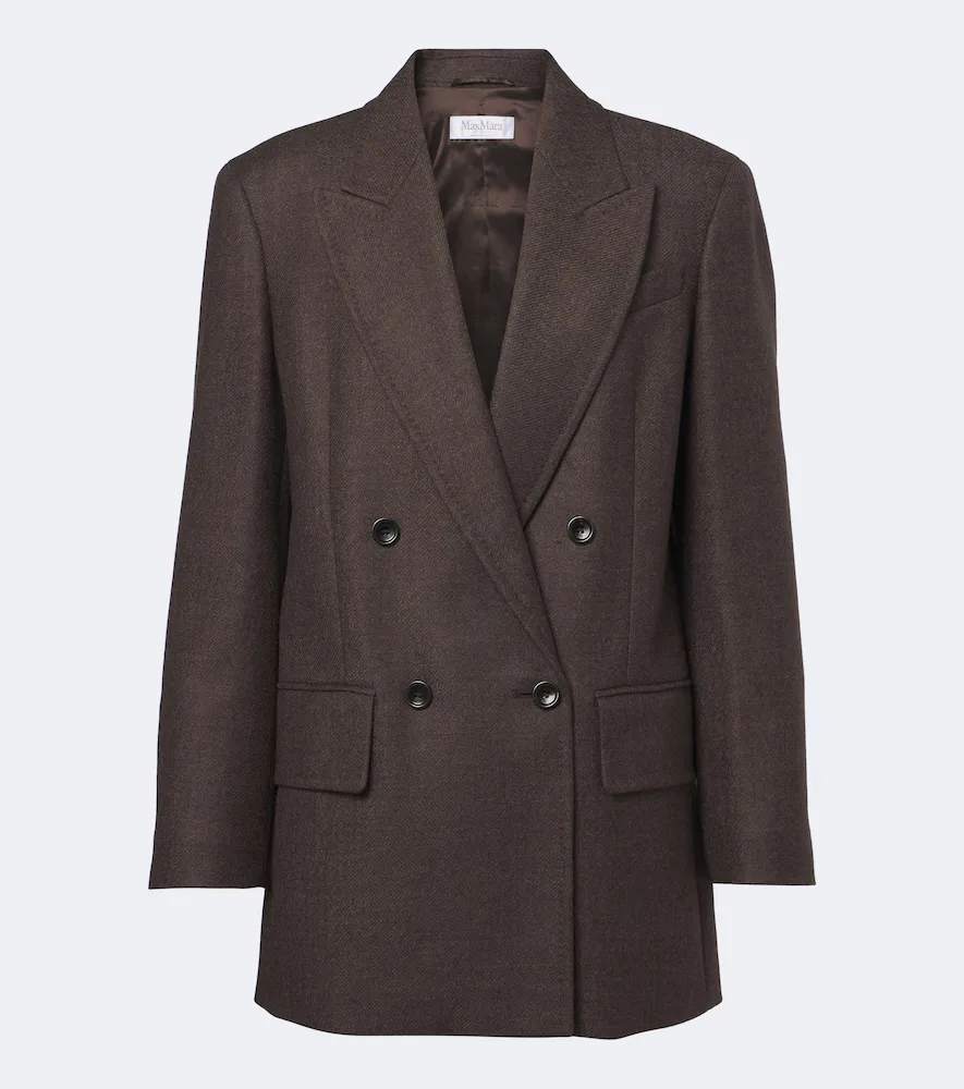 Double-Breasted Virgin Wool Blazer