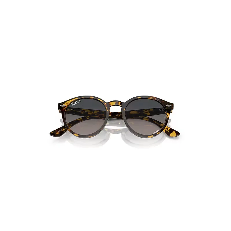 Larry Polarized+ Lenses Sunglasses Yellow Havana Frame Blue Lenses Polarized by Ray-Ban