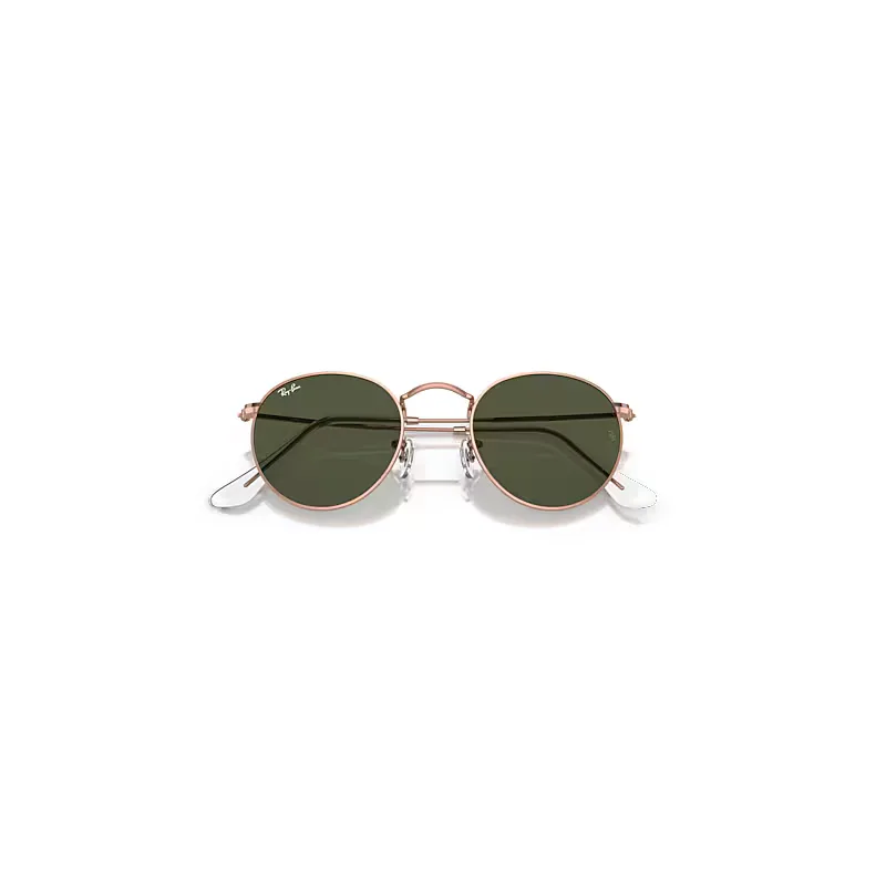 Round Metal Rose Gold Sunglasses by Ray-Ban