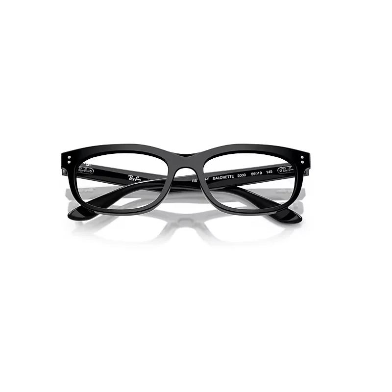 Balorette Optics Eyeglasses Black Frame Clear Lenses Polarized by Ray-Ban