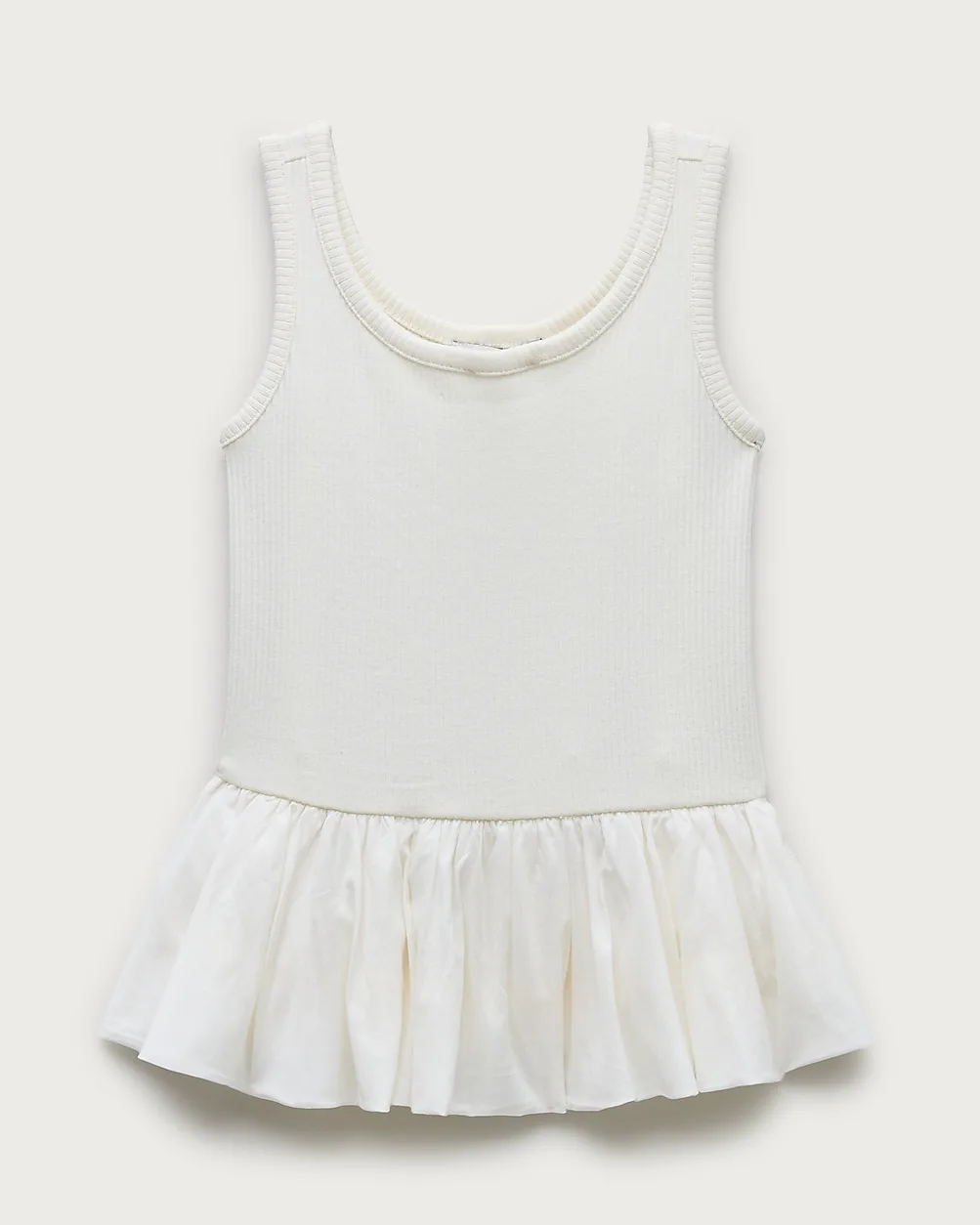 Peplum Tank Top in Vintage Rib by J.Crew
