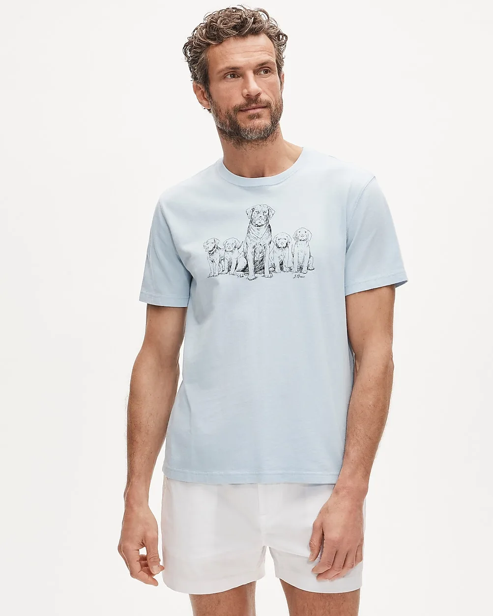 Vintage-Wash Cotton Graphic T-Shirt by J.Crew