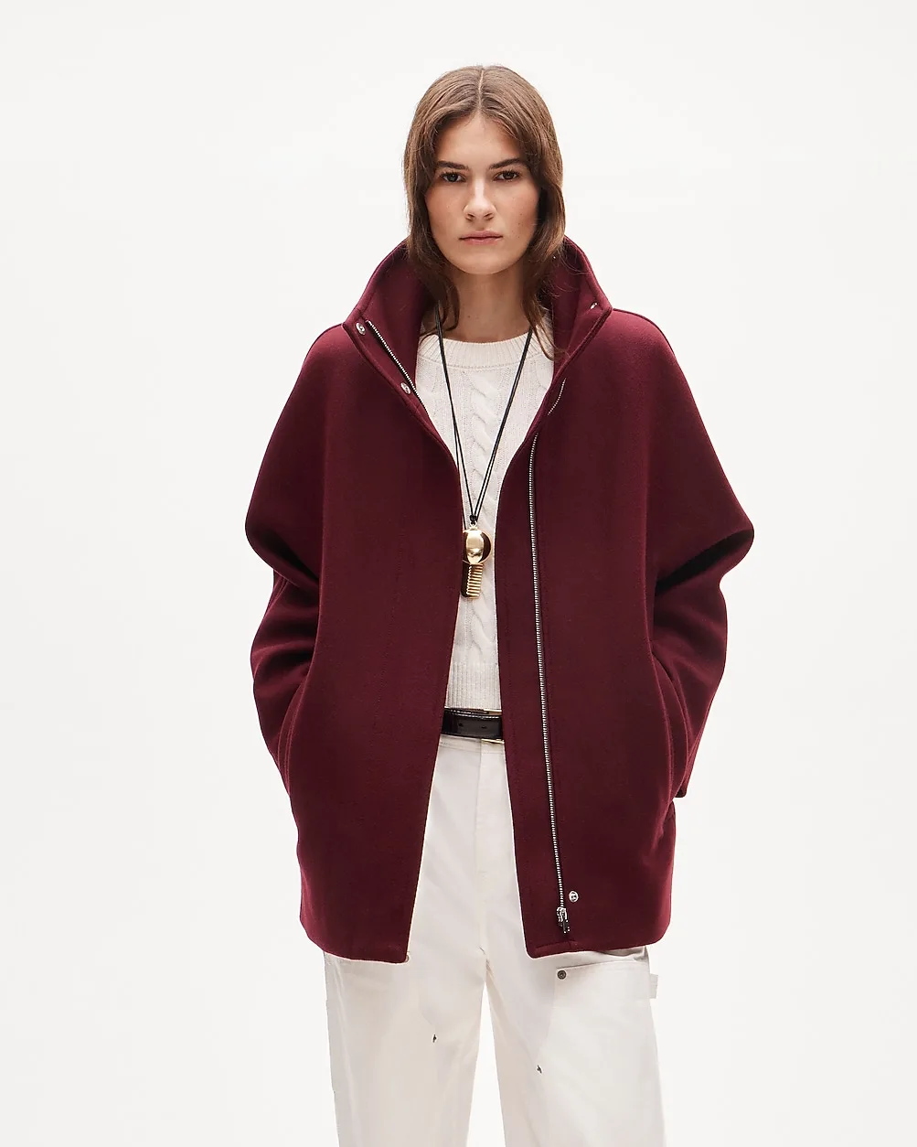 Luciana Coat in Wool-Blend Melton by J.Crew