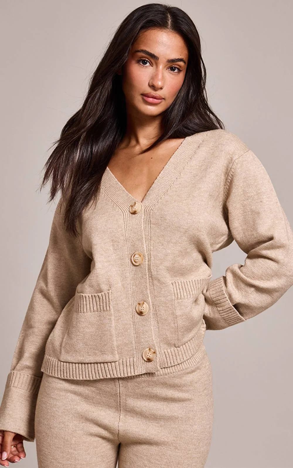 Turn Back Cuff Cardigan Sweater by PrettyLittleThing