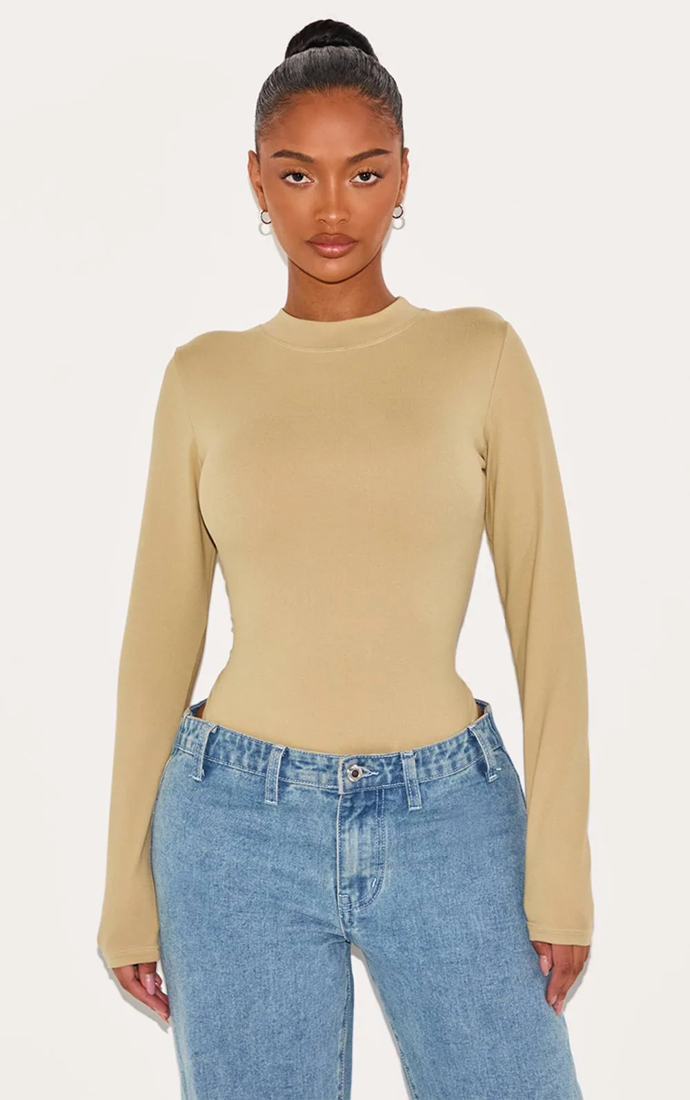 Sculpted Long Sleeve Bodysuit by PrettyLittleThing