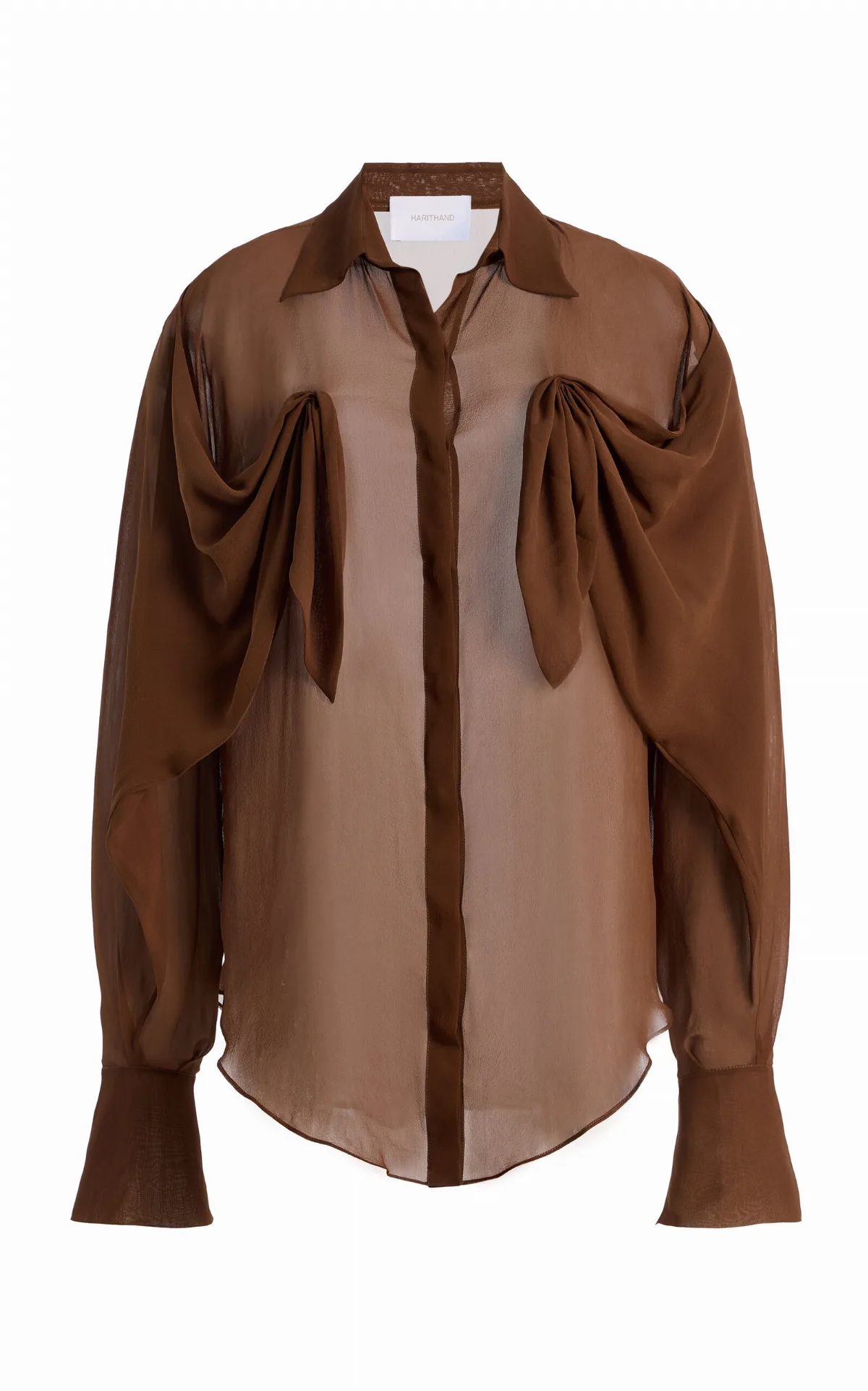 Draped Silk Top