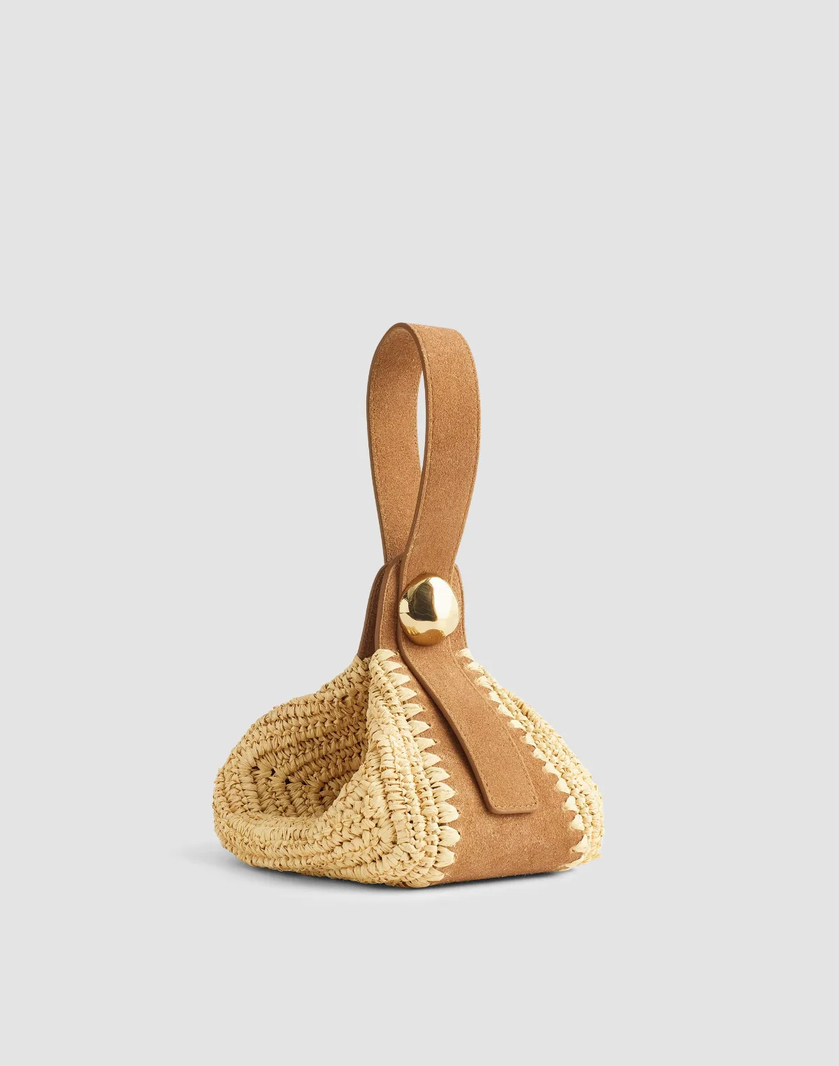 The Sculpted Metal Wristlet Bag by MW
