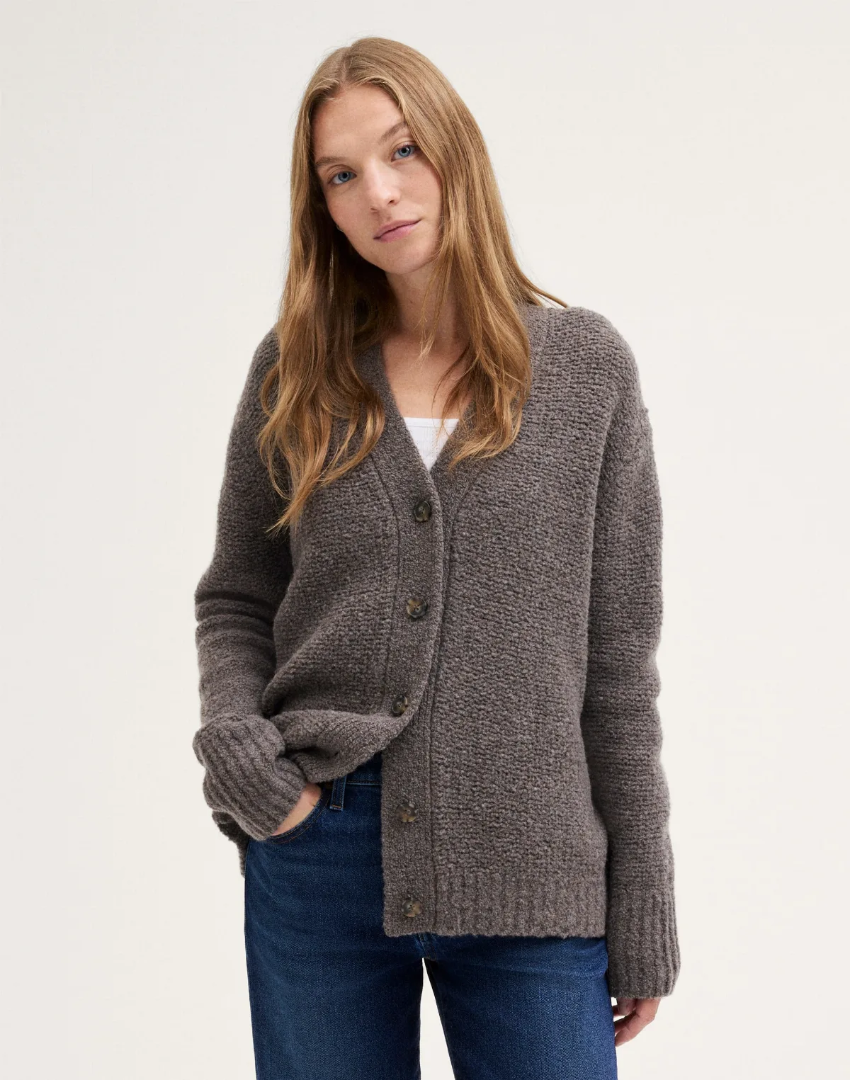 Oversized Bouclé Cardigan