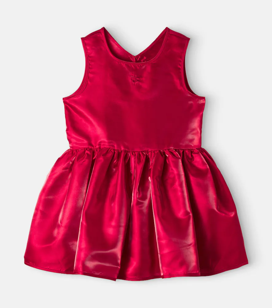 Bellis Pleated Satin Dress by Konges Slojd