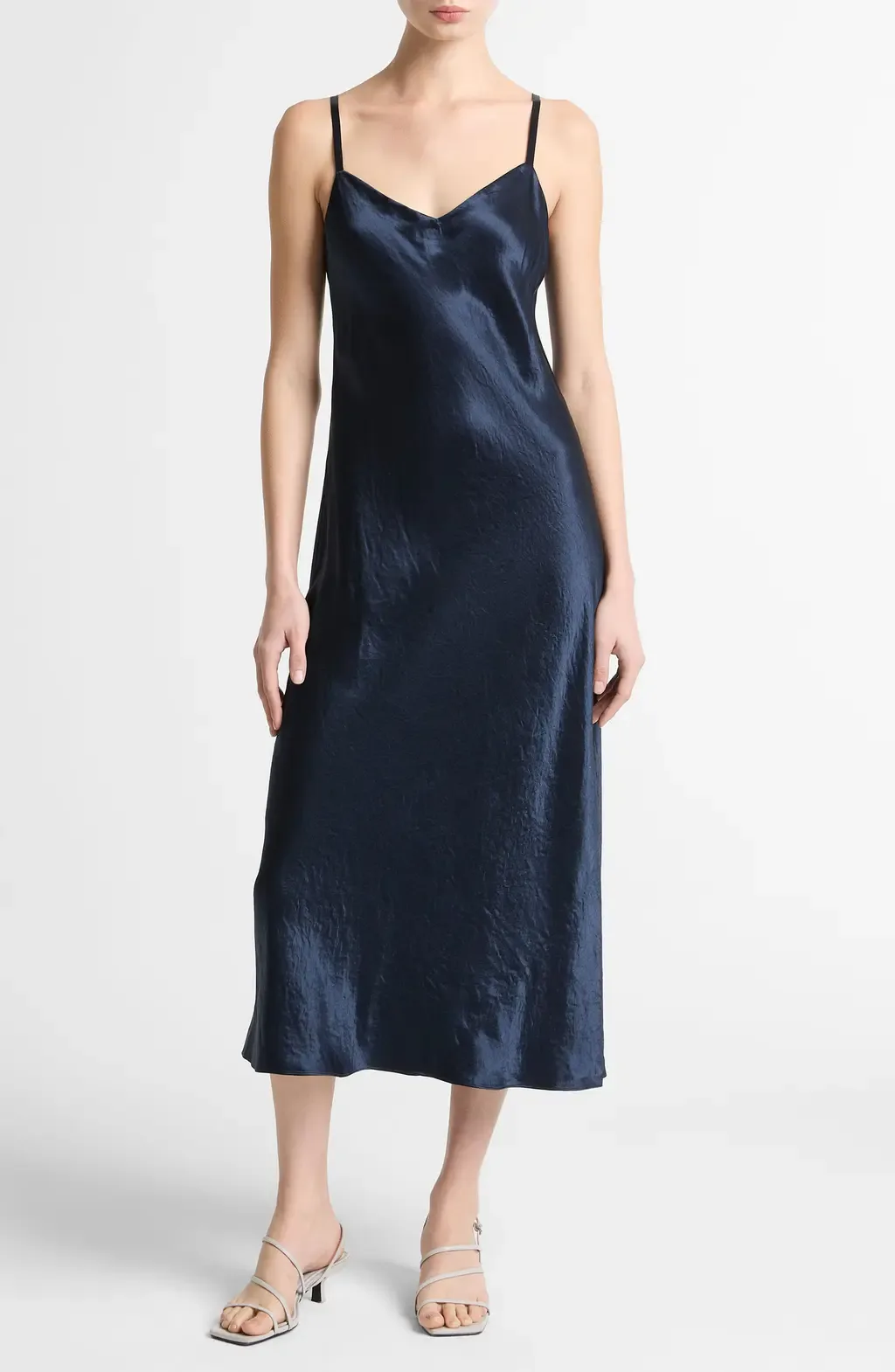 Midi Satin Slipdress