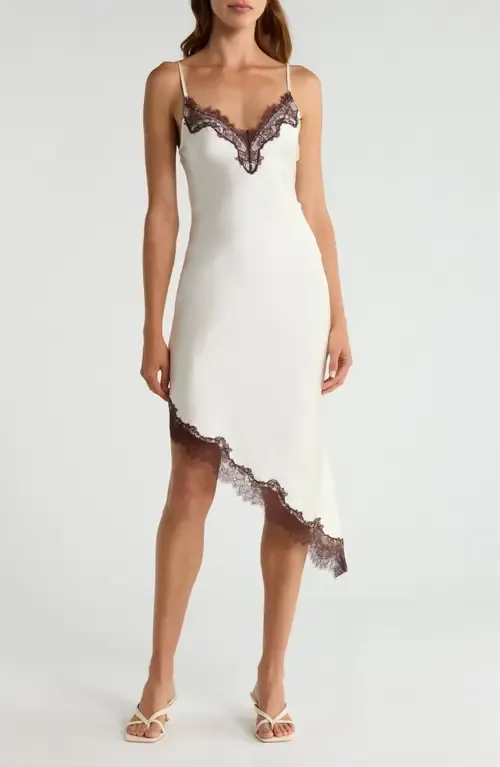 Posie Lace Trim Asymmetric Slipdress by Ever New