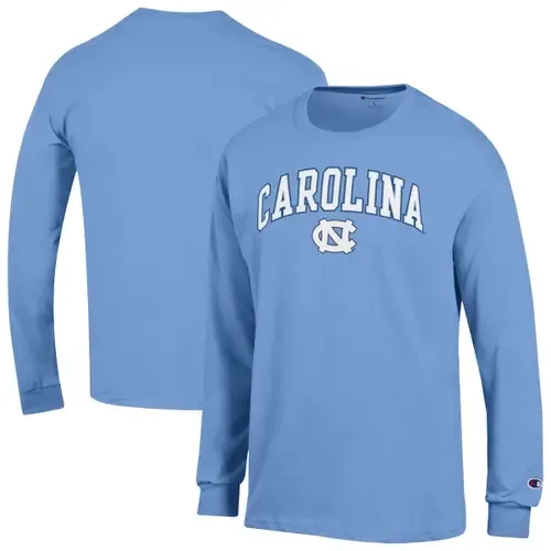 Champion Carolina Blue North Carolina Tar Heels Arch Over Logo Long Sleeve T-Shirt