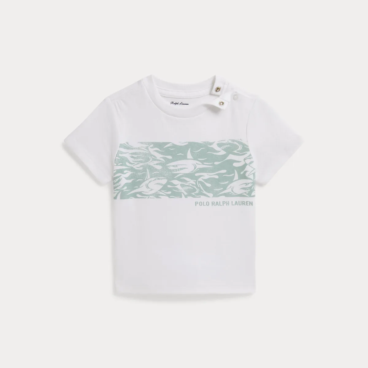 Shark-Print Cotton Jersey Tee by Ralph Lauren