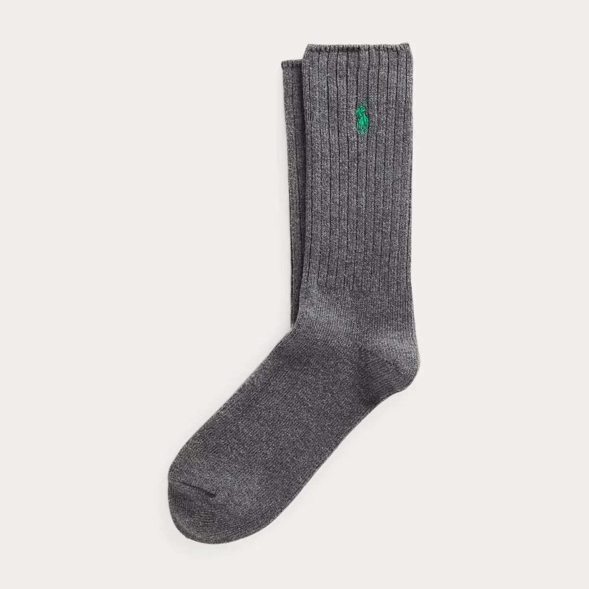 Signature Pony Cotton-Blend Crew Socks