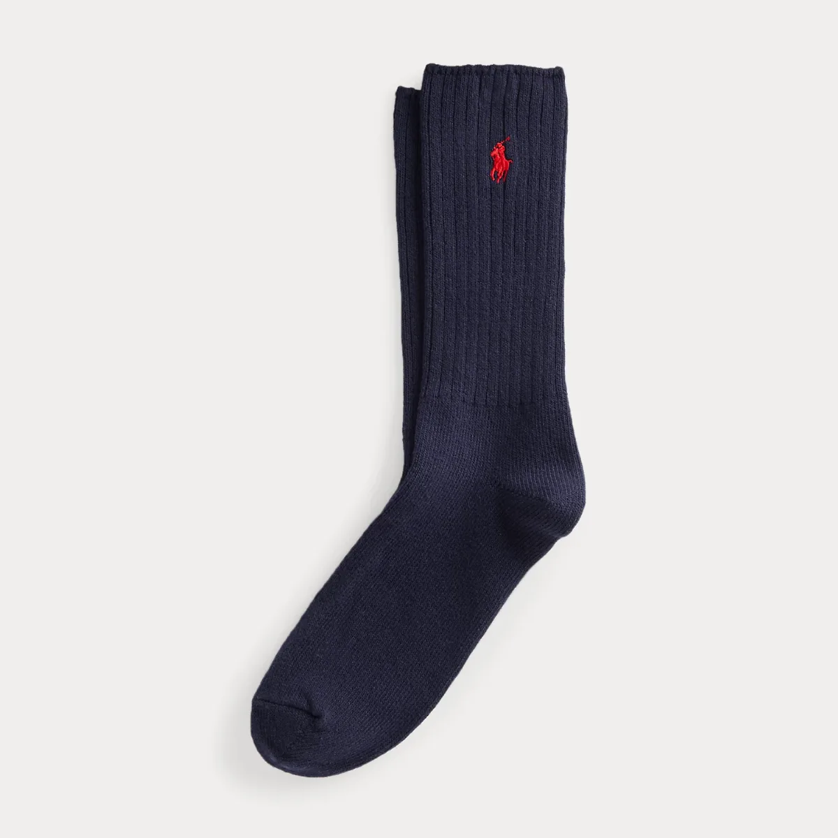 Signature Pony Cotton-Blend Crew Socks