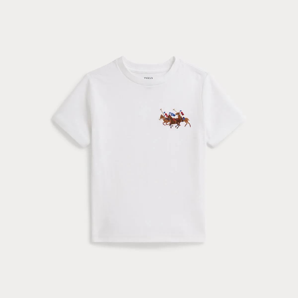 Triple-Pony Cotton Jersey Tee by Ralph Lauren