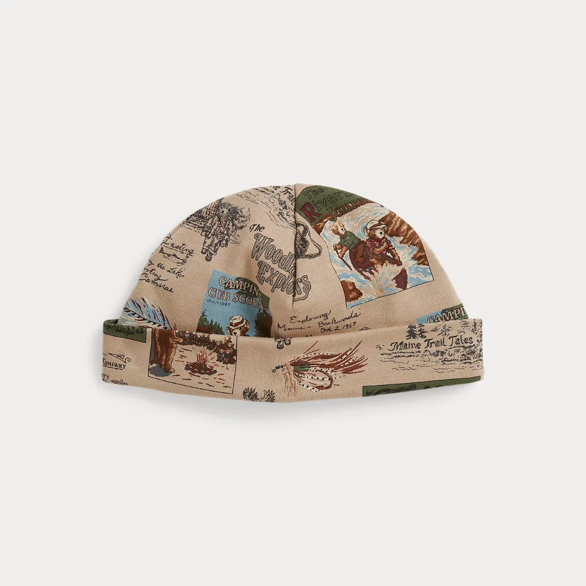 Polo Bear Cotton Beanie by Ralph Lauren