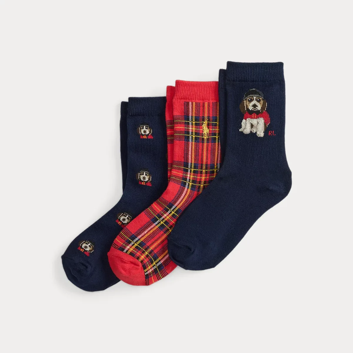 Dog Crew Sock 3-Pack by Ralph Lauren