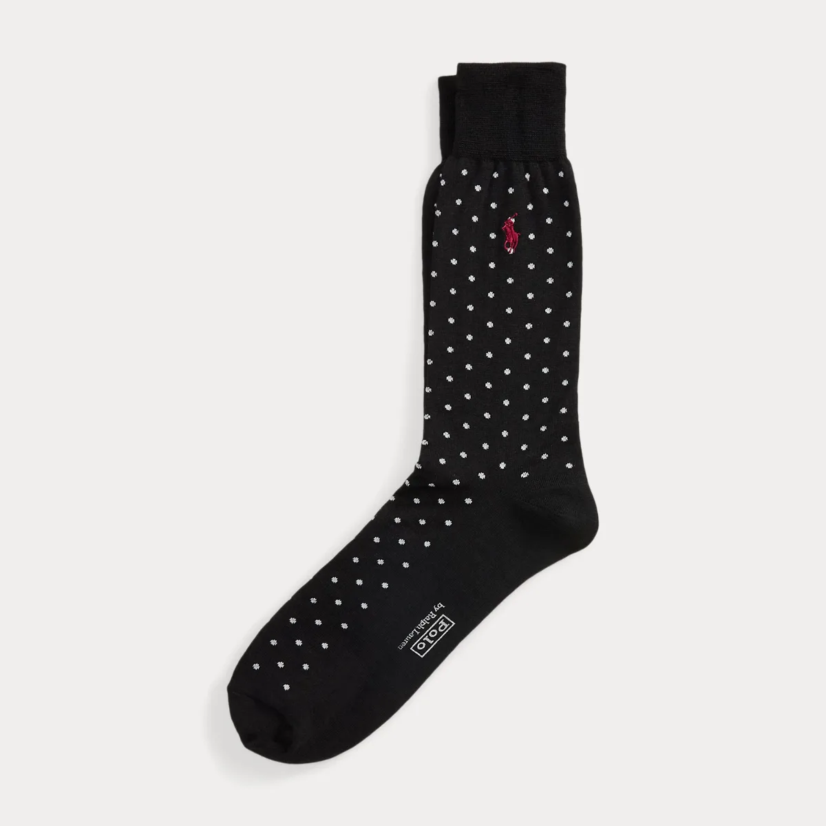 Polka-Dot Wool-Blend Trouser Socks